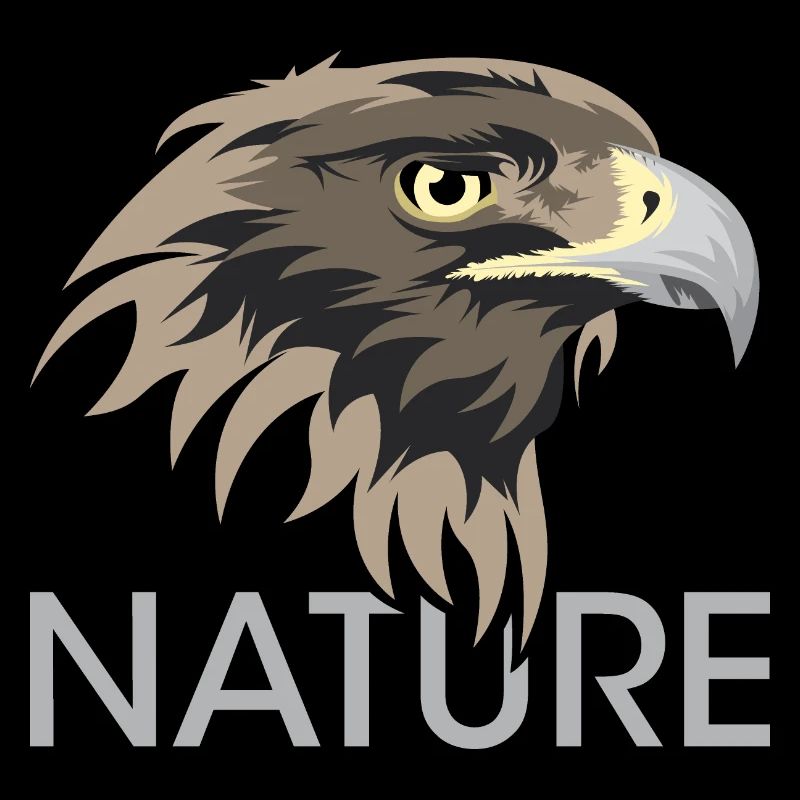 Illustration de logo d’animaux d’icône d’aigle de la nature