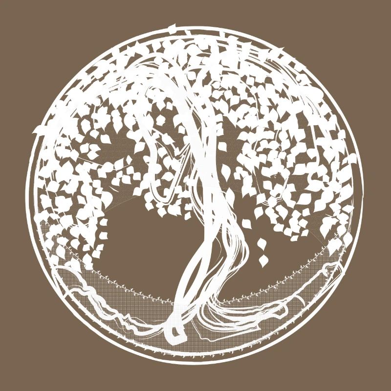 Circle Tree Silhouettes