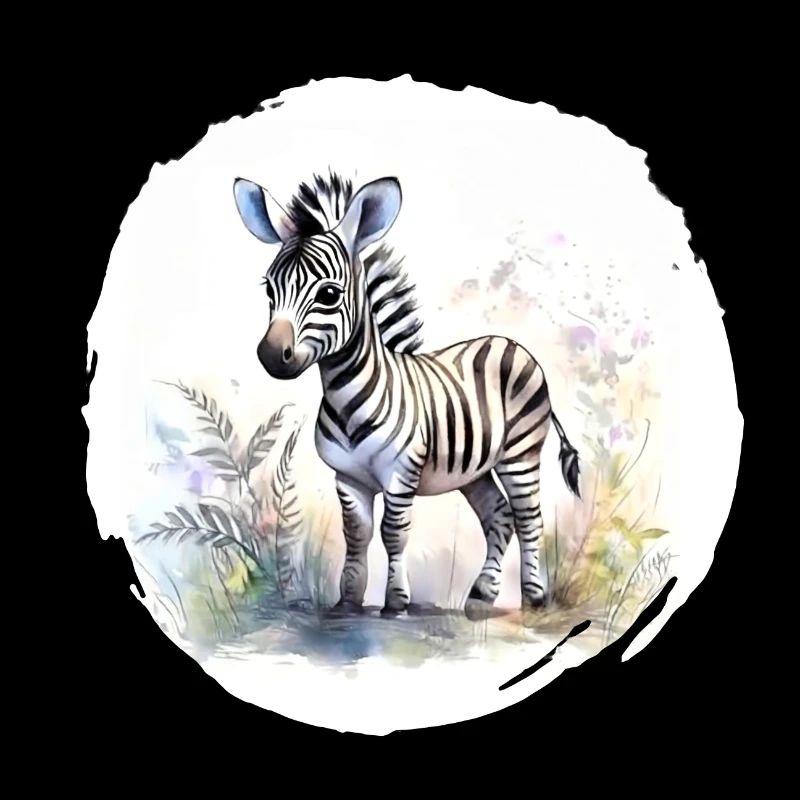 Watercolor Zebra