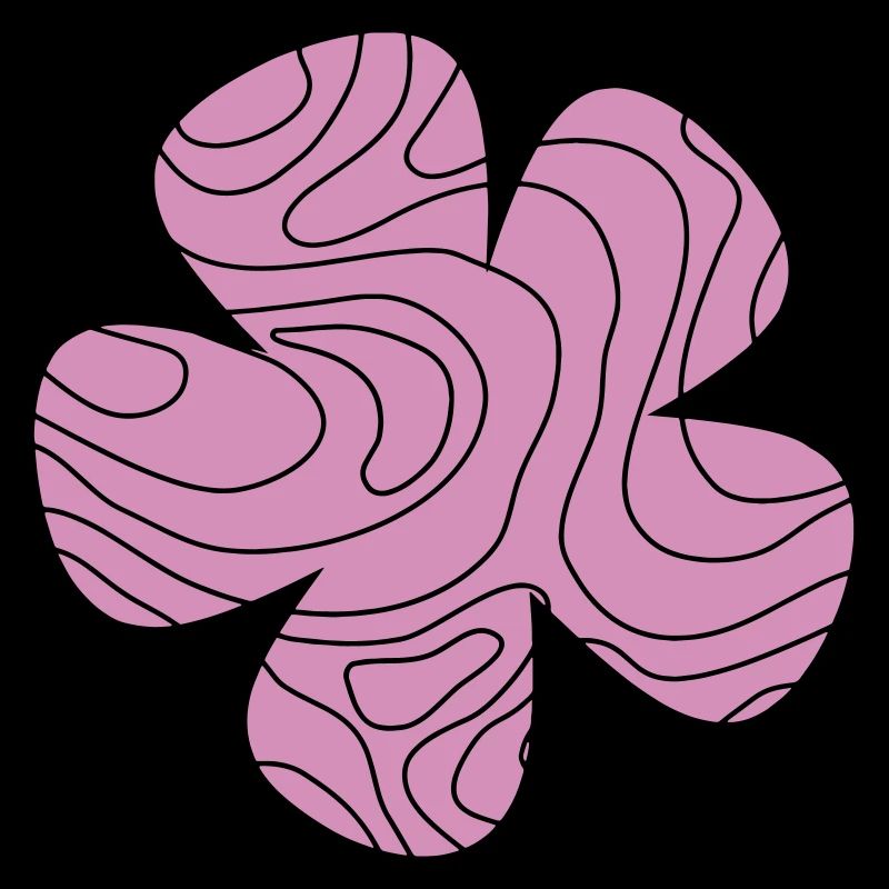 Bloom with wavy lines – Elegant design