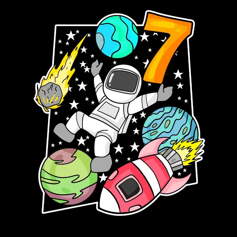 7 Garçon d’anniversaire astronaute