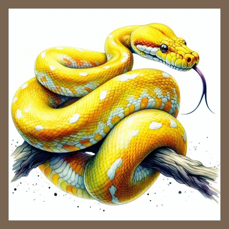 Python jaune