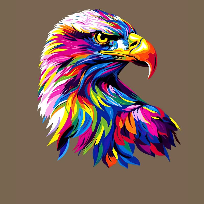 Eagle Pop Art Bright Colors Golden Eagle White-tailed Eagle