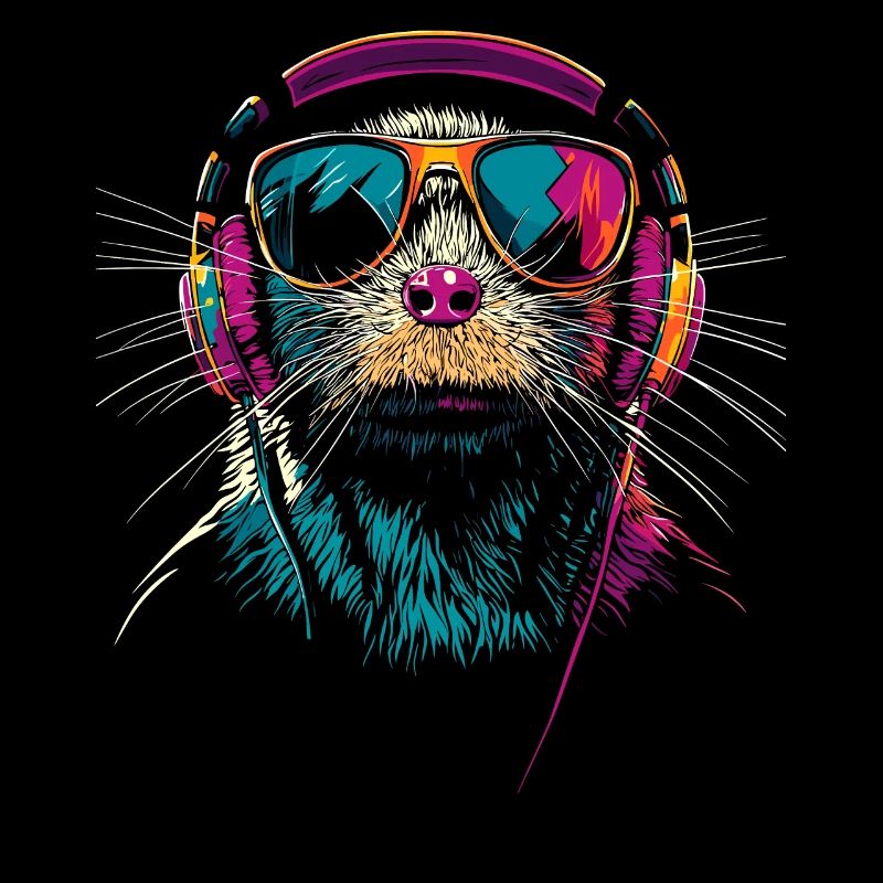 Mole with Sunglasses Love Cute Moles