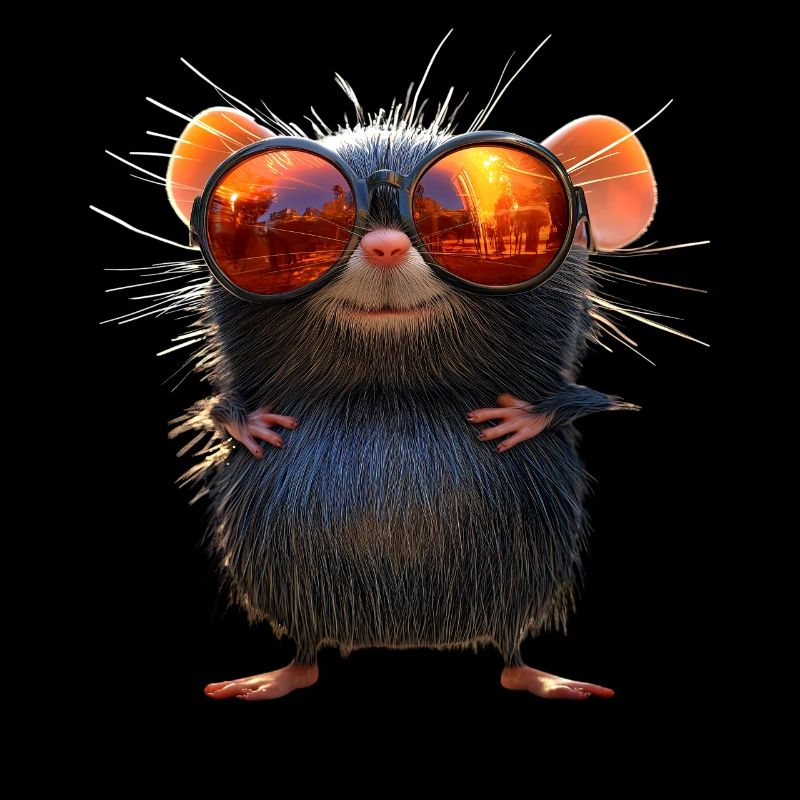 Mole with Sunglasses Love Cute Moles