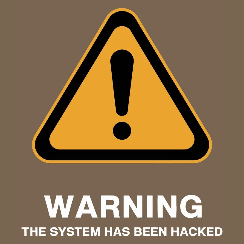 Hacked System Warning Icon