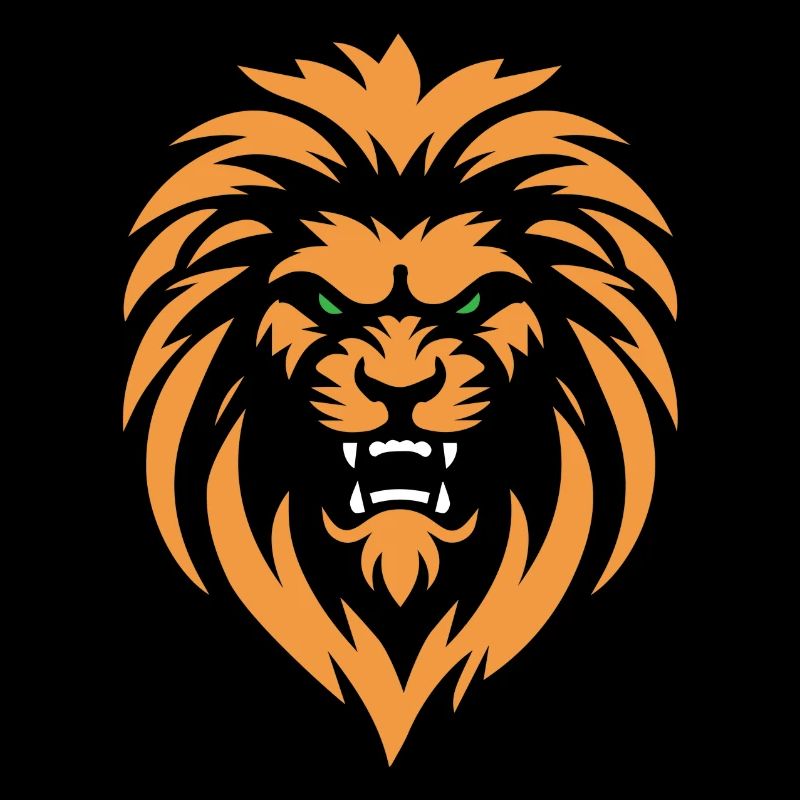 Lion en colère