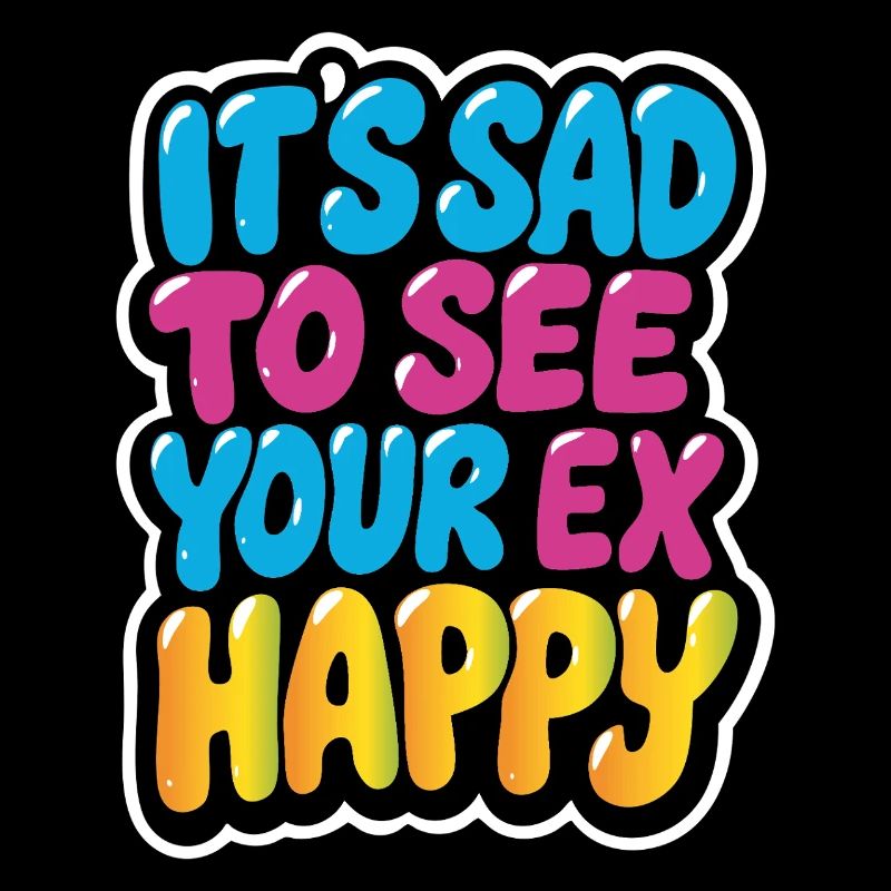 Coloré Triste à Heureux Ex Meme Design