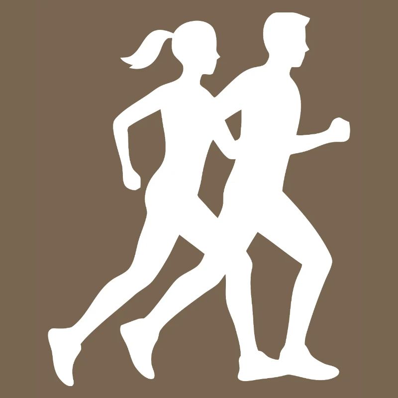 Dynamic Running Silhouette Design