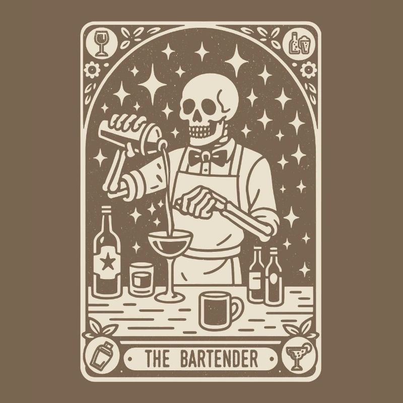 Bartender Barman The Bartender Tarot Cocktail