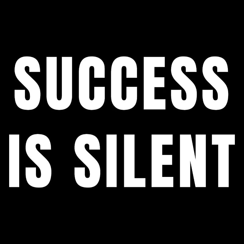 Success Is Silent Discipline Focus Mindset Quote