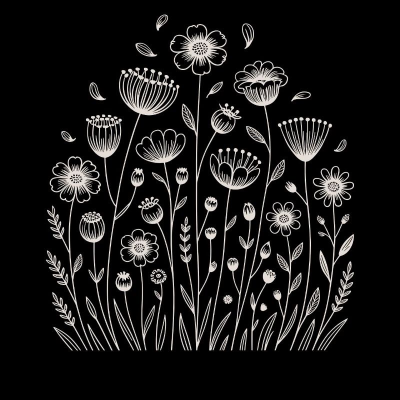 Playful floral pattern