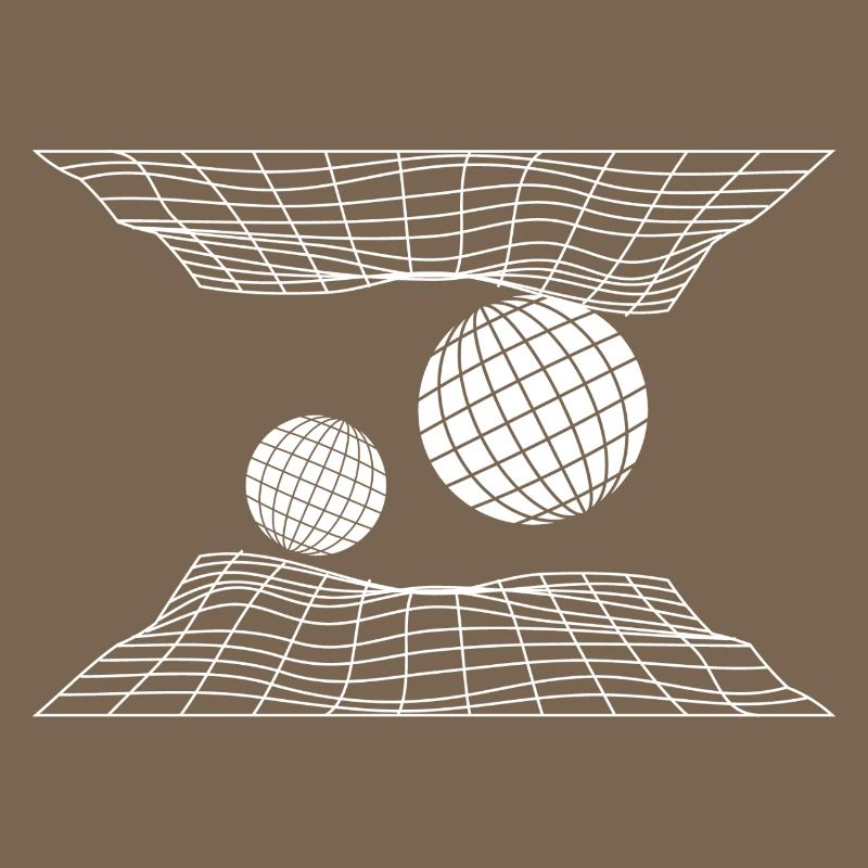 Futuristic Grid Space Spheres Design