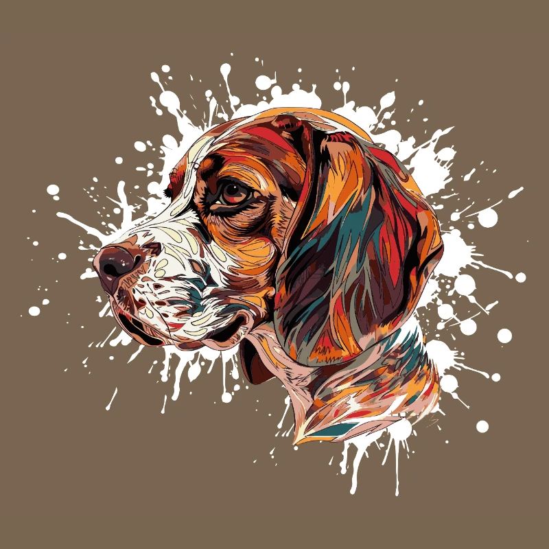 Explosion de couleurs Beagle