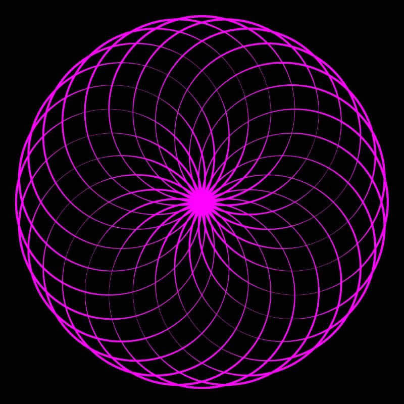 Neon spiral net torus