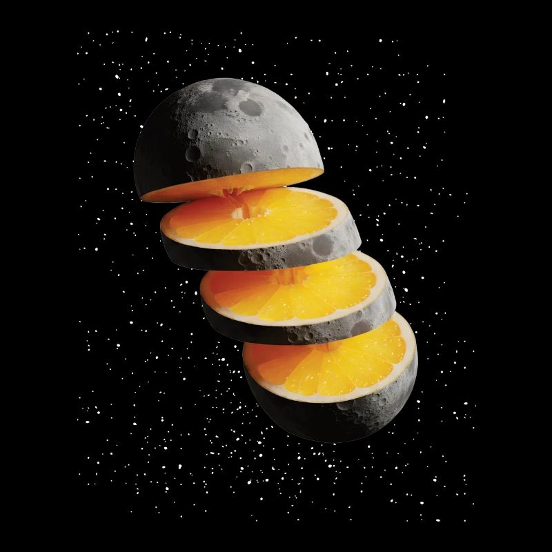 Sliced Lemon Moon Moon Lemon