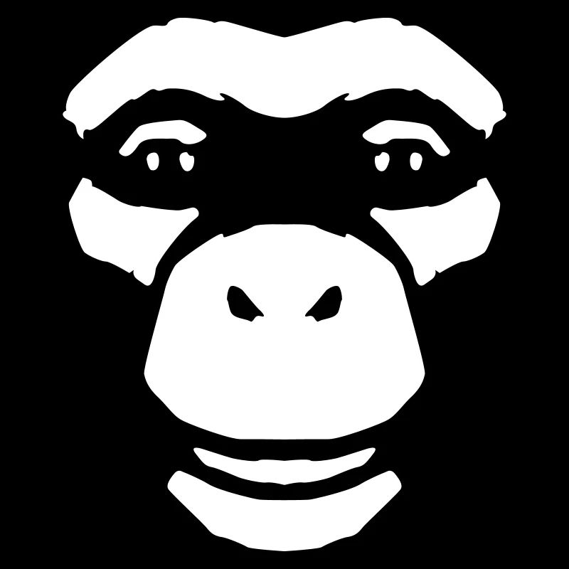 Monkey Face – Style primate de la jungle sauvage