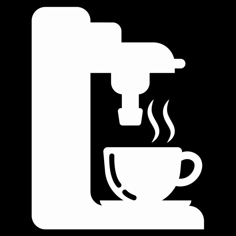 Illustration de café de contour de machine à expresso