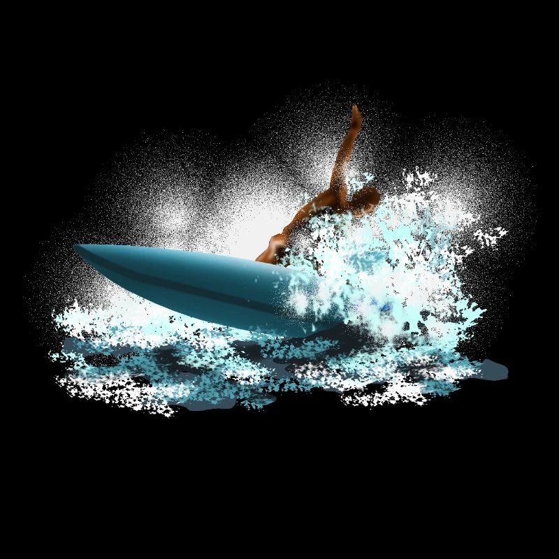 Surfeur Tempête Vague Surfeur
