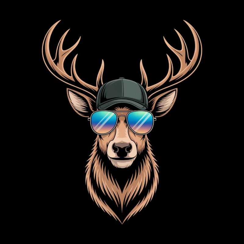 Cerf avec bois