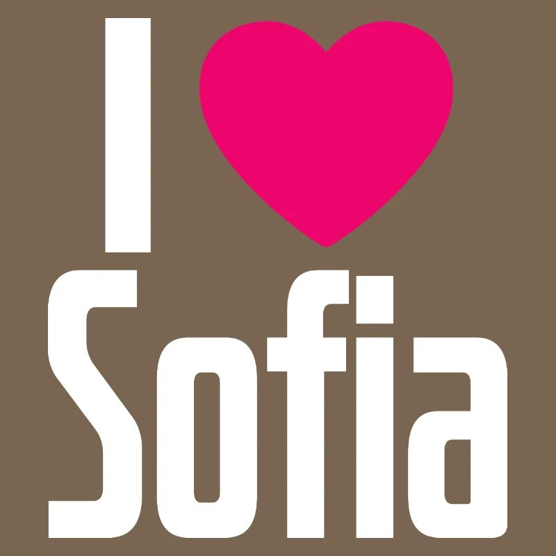 J’aime Sofia Coeur rose J’aime Sofia