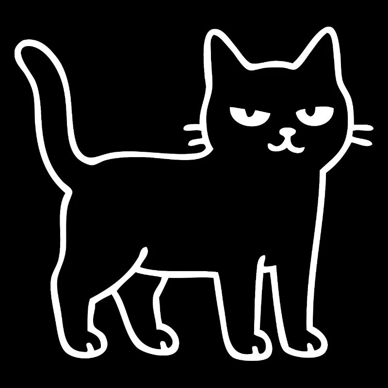 Contour de chat minimaliste