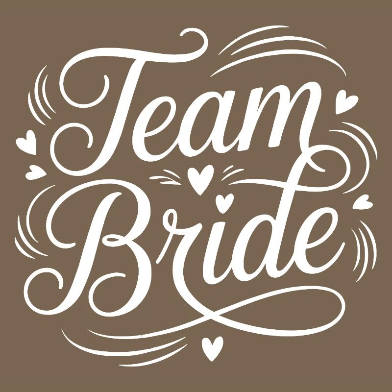Motif de script de l’équipe Bride