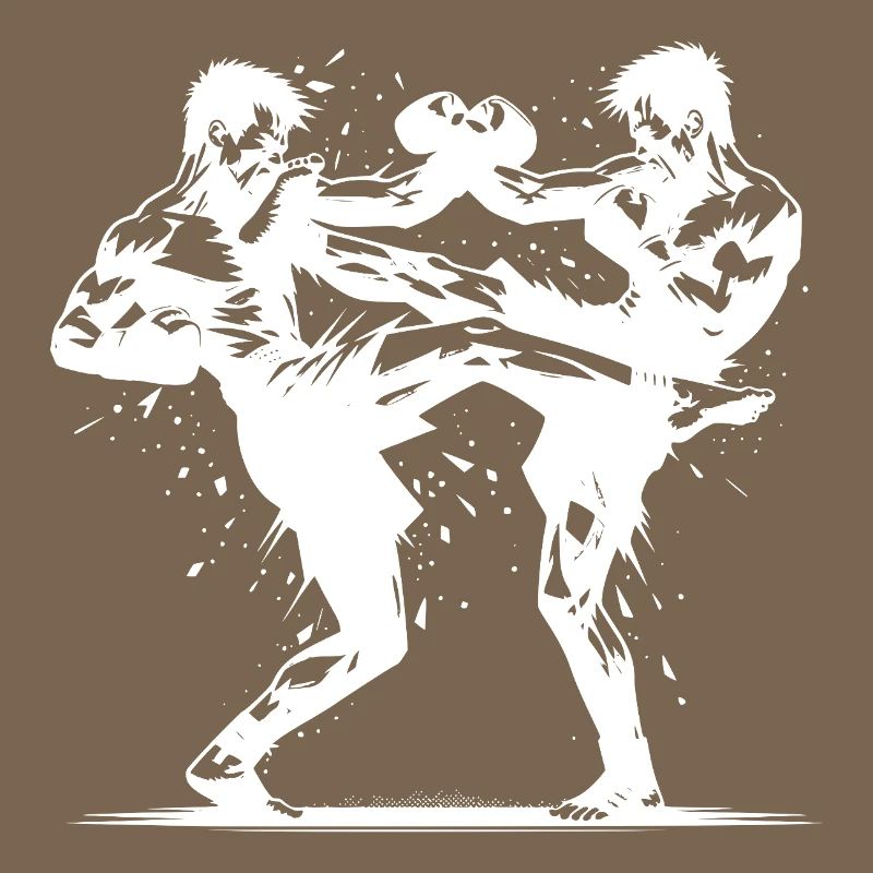 Double Strike Boxe thaïlandaise Le ring brûle violemment