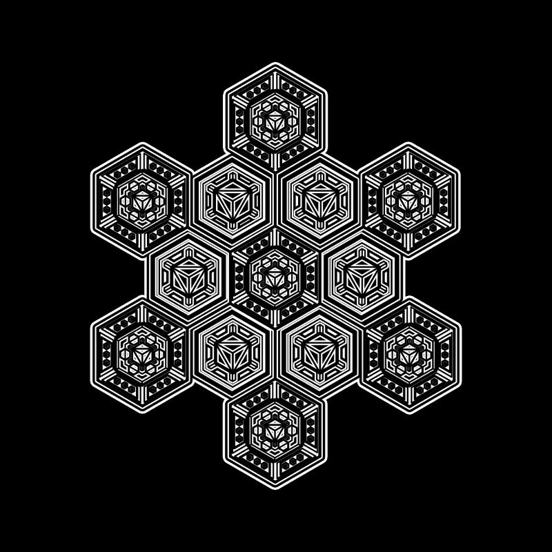 Sacred Geometry Honeycomb Pattern Yoga Meditation Goa