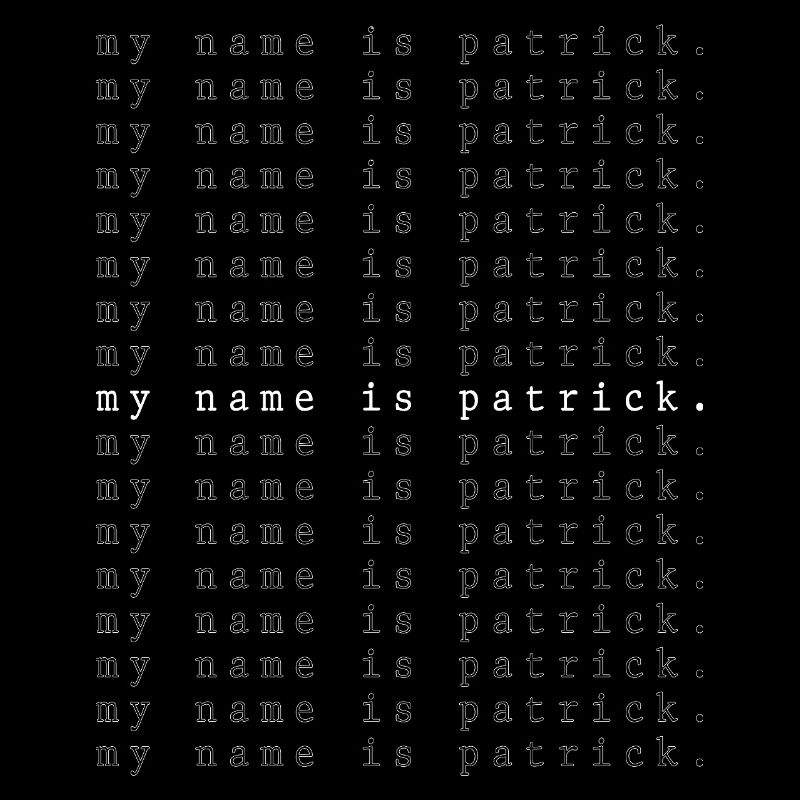 Je m’appelle Patrick