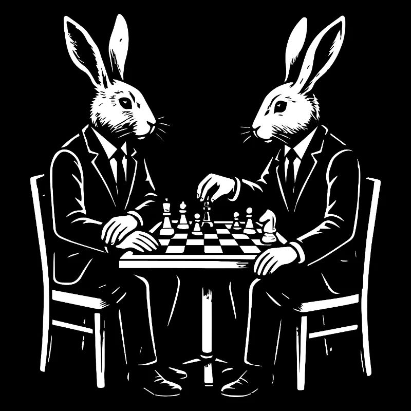 Partie d’échecs Dapper Rabbits