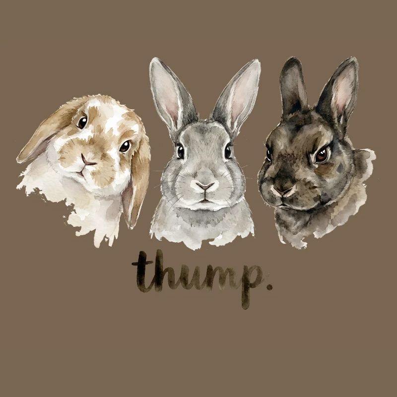 Fun rabbit knocking for rabbit lovers
