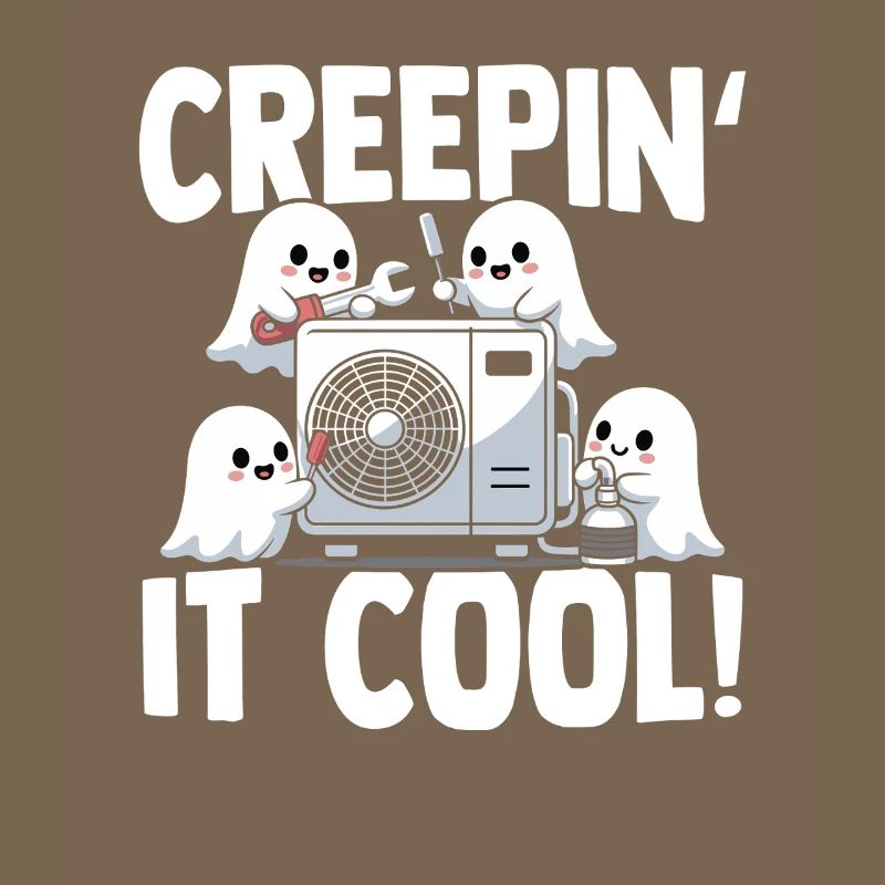Technicien climatiseur Spooky Ghost CVAC