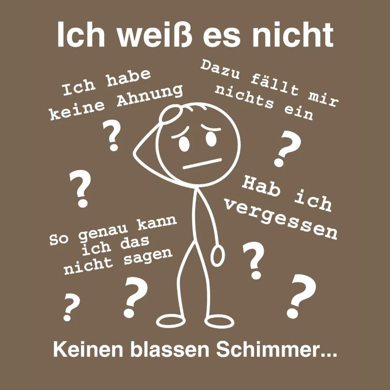 I don't know - Perplexed stick figure