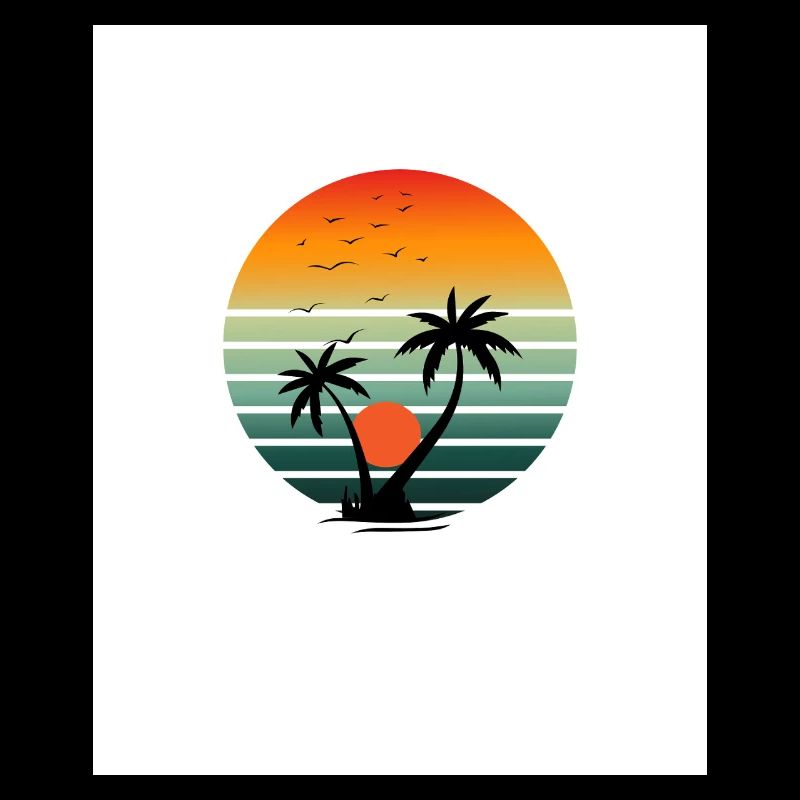 Sunset on palm island