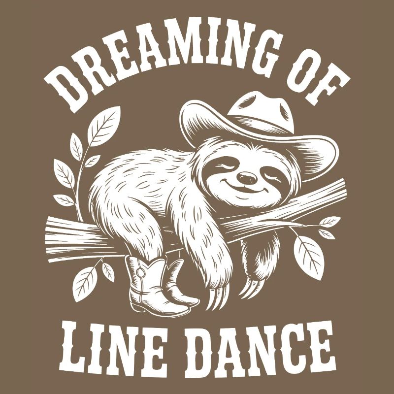 Dreaming sloth doing line dancing