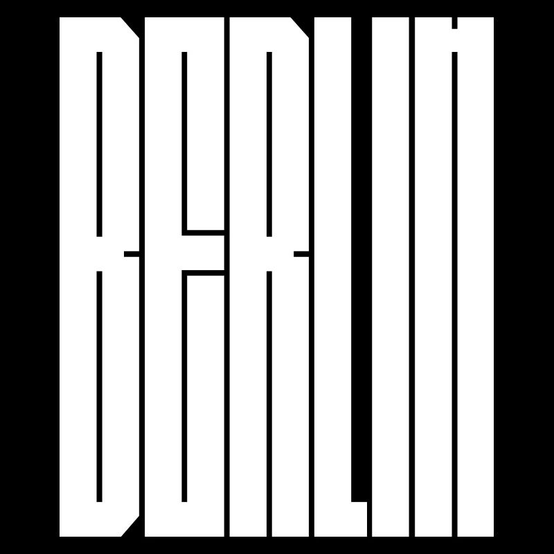 Design typographique de la ville de Berlin