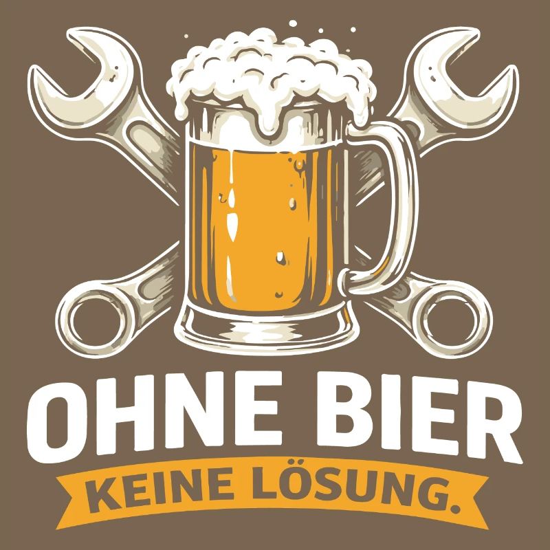 No solution without beer – Beer & Tools Shirt