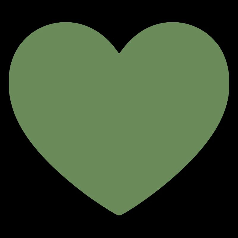 Cadeau de la Saint-Valentin vert cœur vert