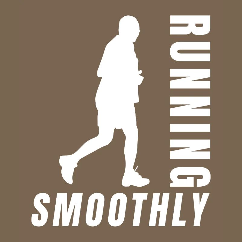 Marathon Runner Running Smoothly Running