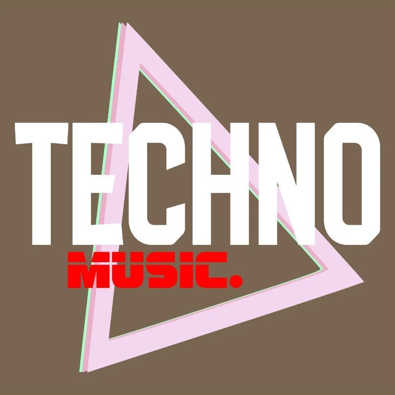 Techno Neon Triangle Pulse