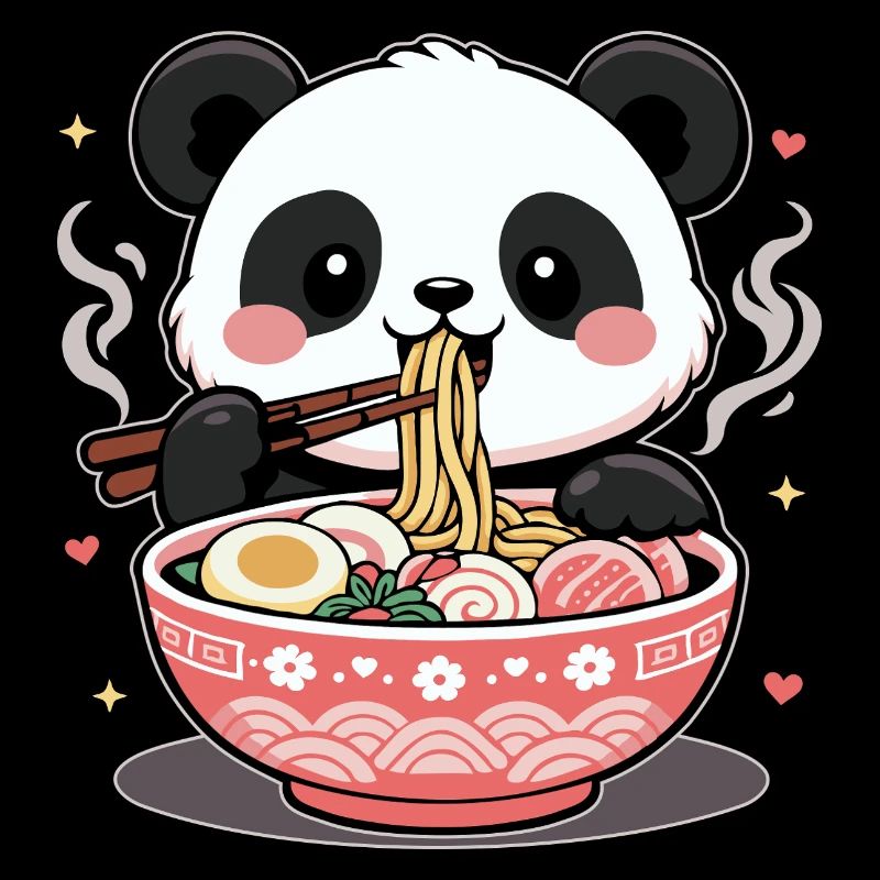Ramen Mignons Kawaii Panda