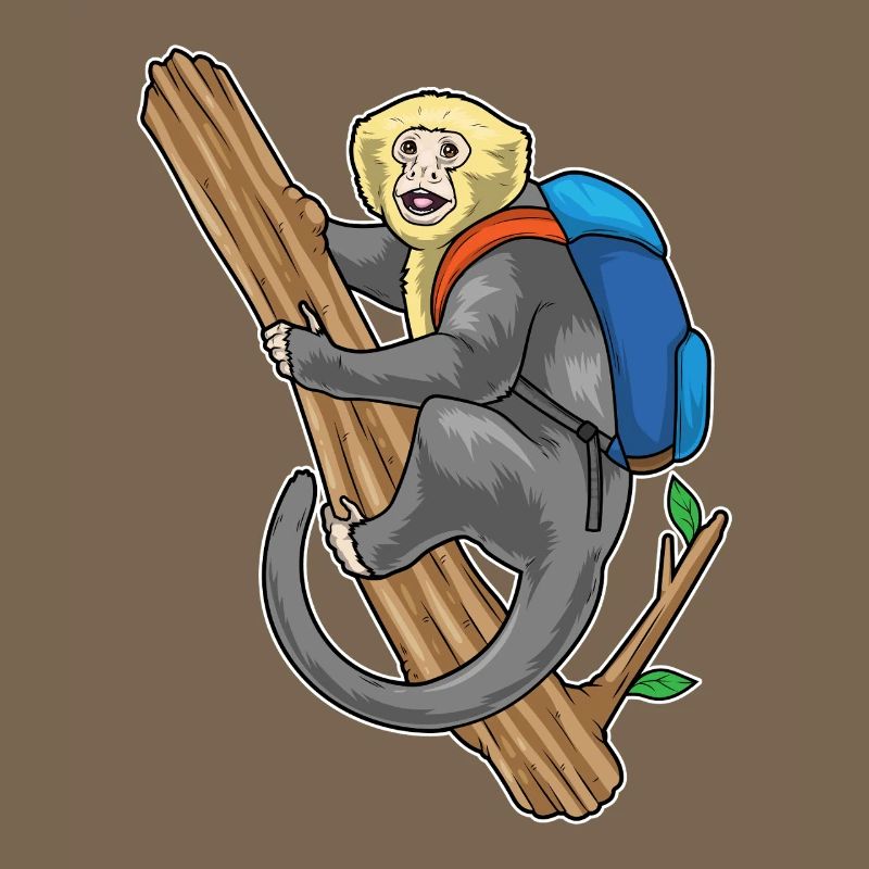 Monkey Student Backpack School