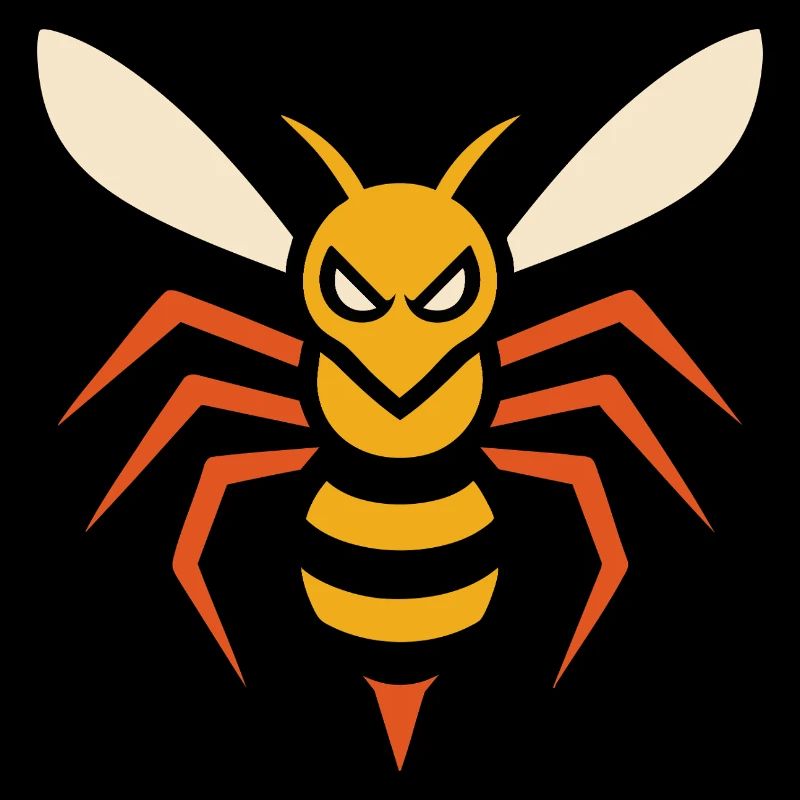 Frelon en colère – graphique angulaire d’insectes