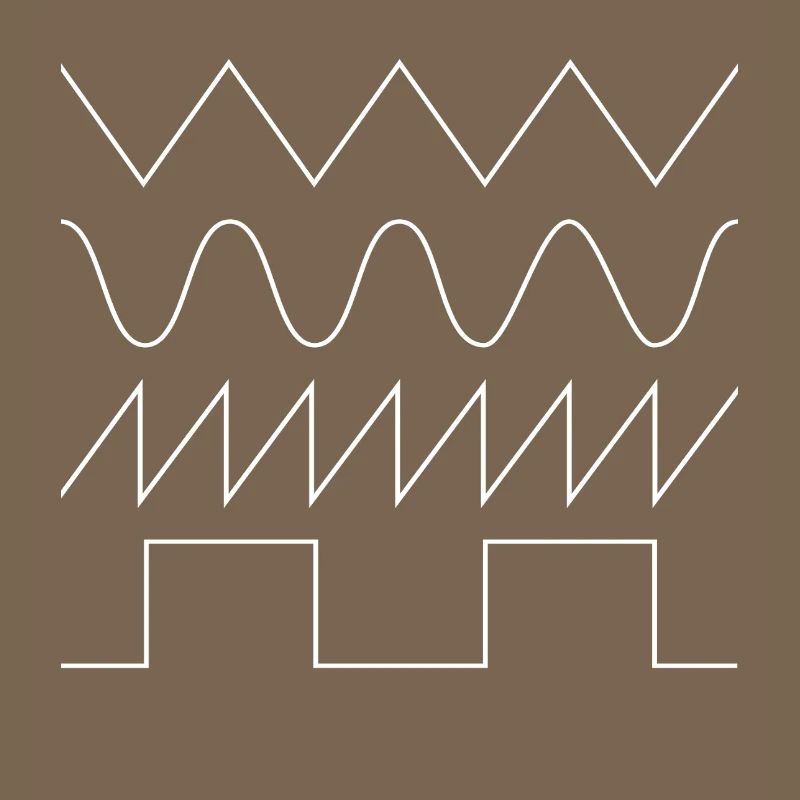 Synthesizer Waveforms (white font) #1