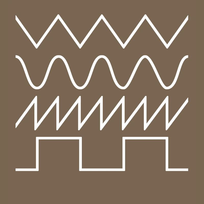 Synthesizer Waveforms (white font) #2