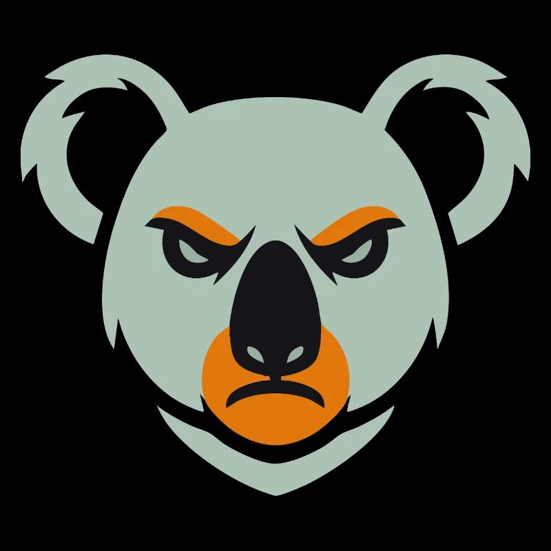 Wütender Koala Blick