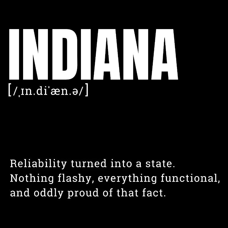 Indiana State Pride Retro Logo