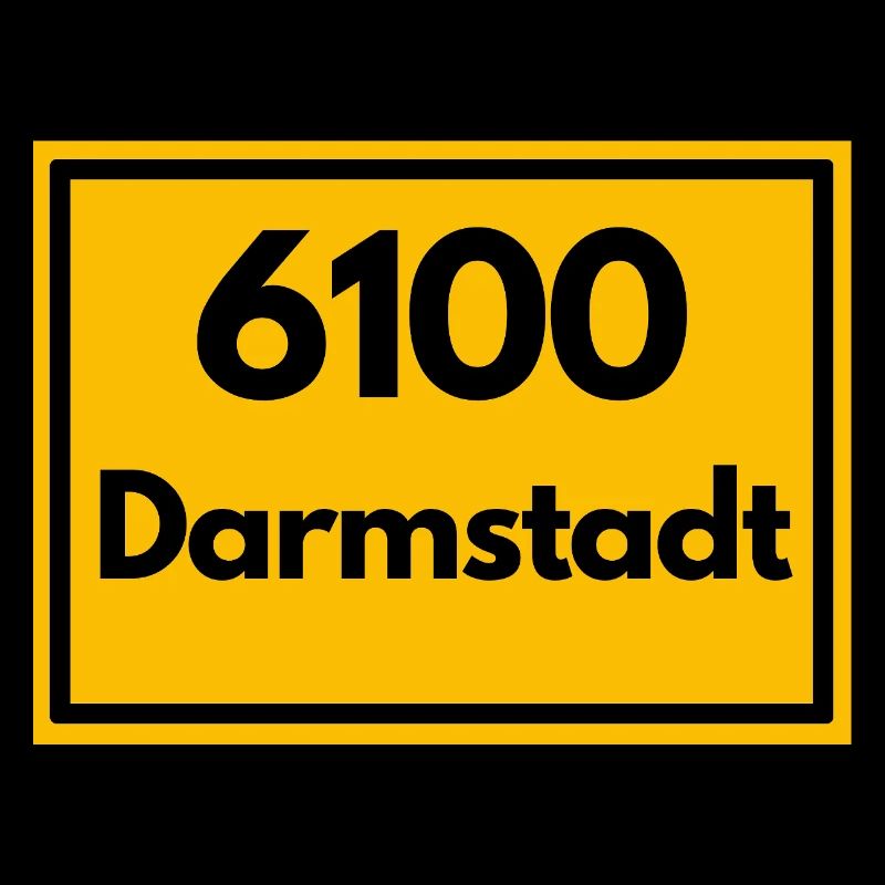 ANCIEN CODE POSTAL RETRO 6100 DARMSTADT HESSEN
