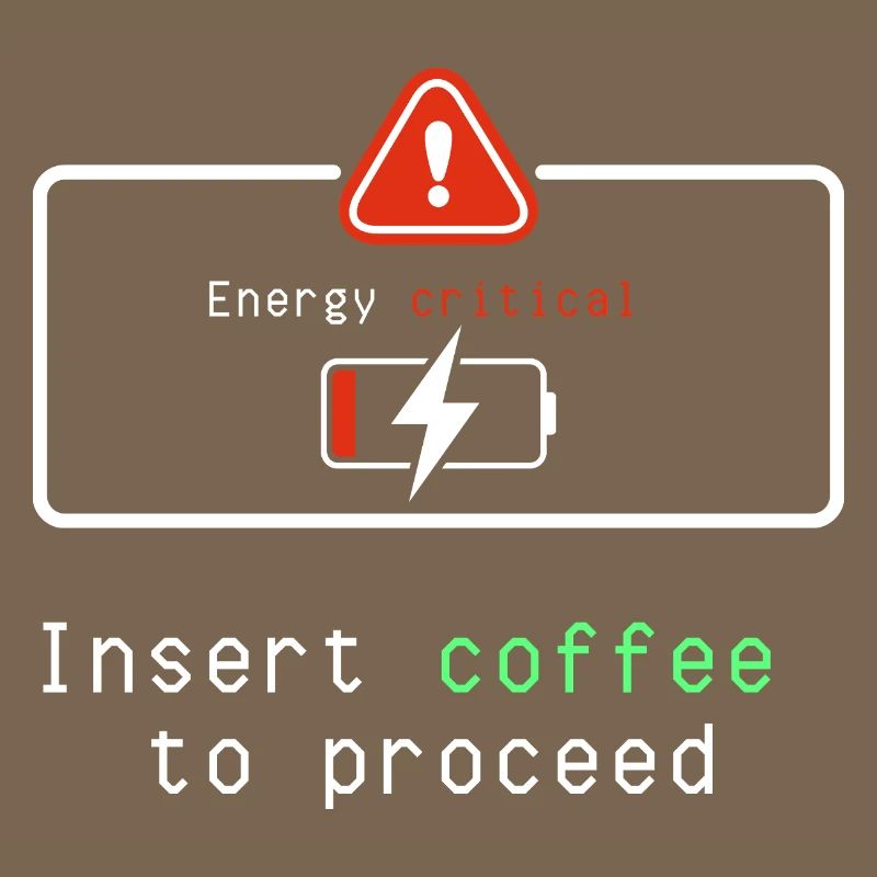 Coffee Energizer: Insert Coffee to Proceed